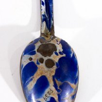 Enameled spoon - Bottom, close up